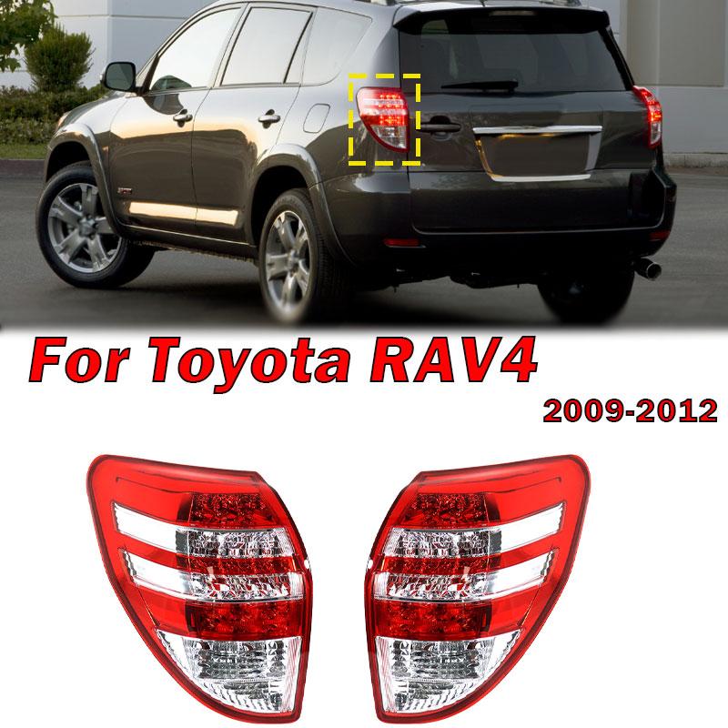 For Toyota RAV4 2009 2010 2011 2012 Car Rear Tail Light Brake Lamp Turn Signal Warning Bumper Light Auto Taillight Without Bulb