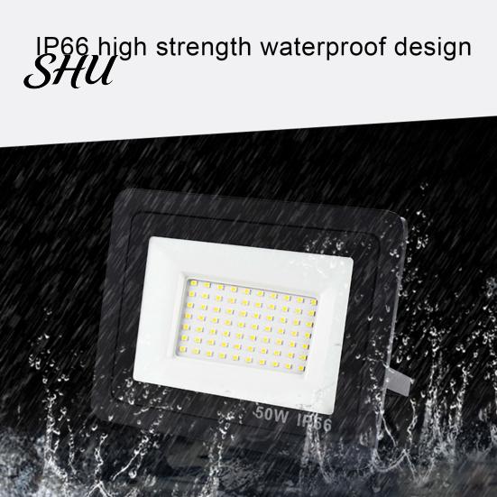 Floodlight LED IP66 Waterproof Super Bright Energy-saving Good Heat Dissipation Outdoor with Bracket Garden Safety Lighting Supplies
