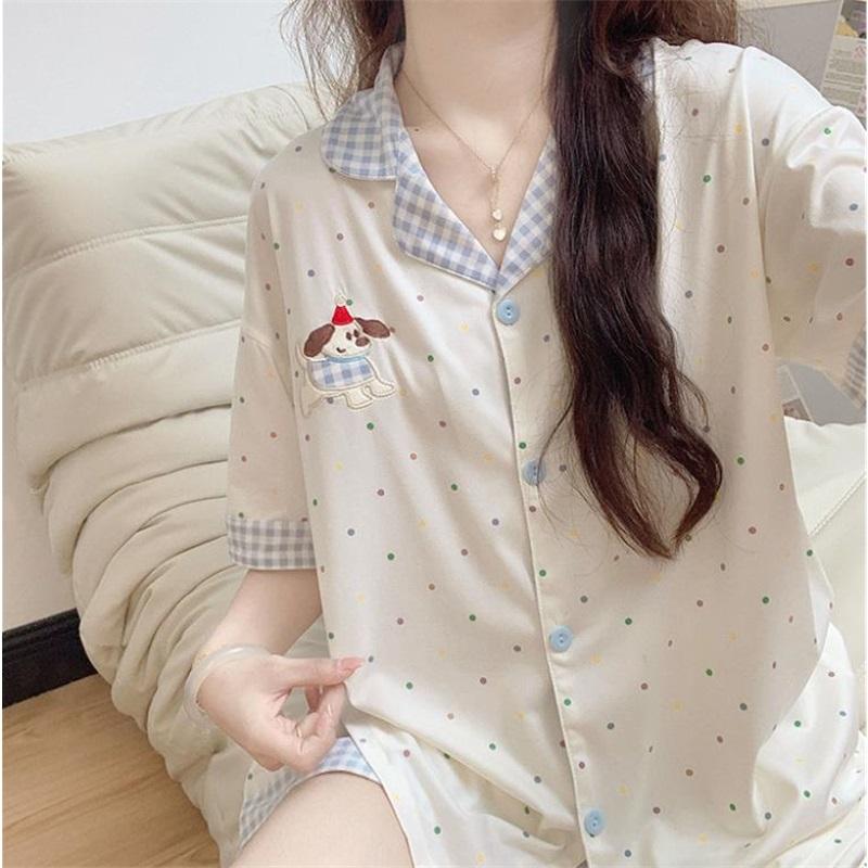 Women's Pajamas Set Pajamas 2-piece Set Airy Soft Casual Printed Pajamas