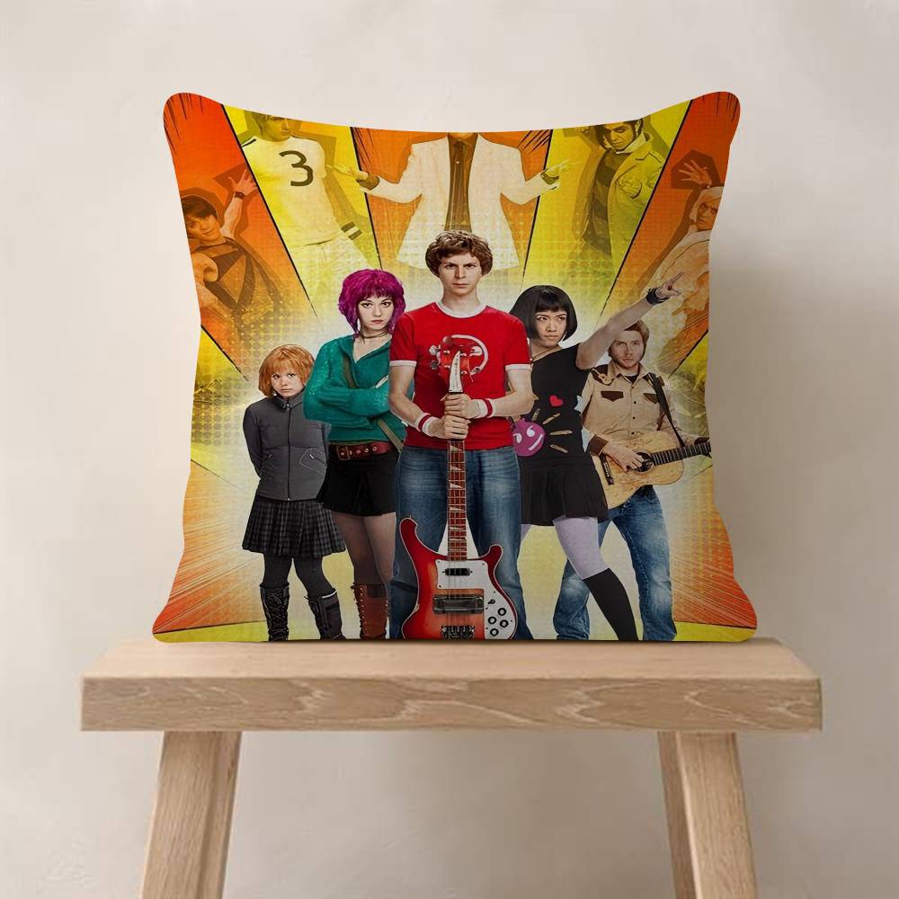 Vintage Movie Scott Pilgrim VS The World Cushion Cover Decorative Pillow Sofa Home Decor Case Pillow Cases