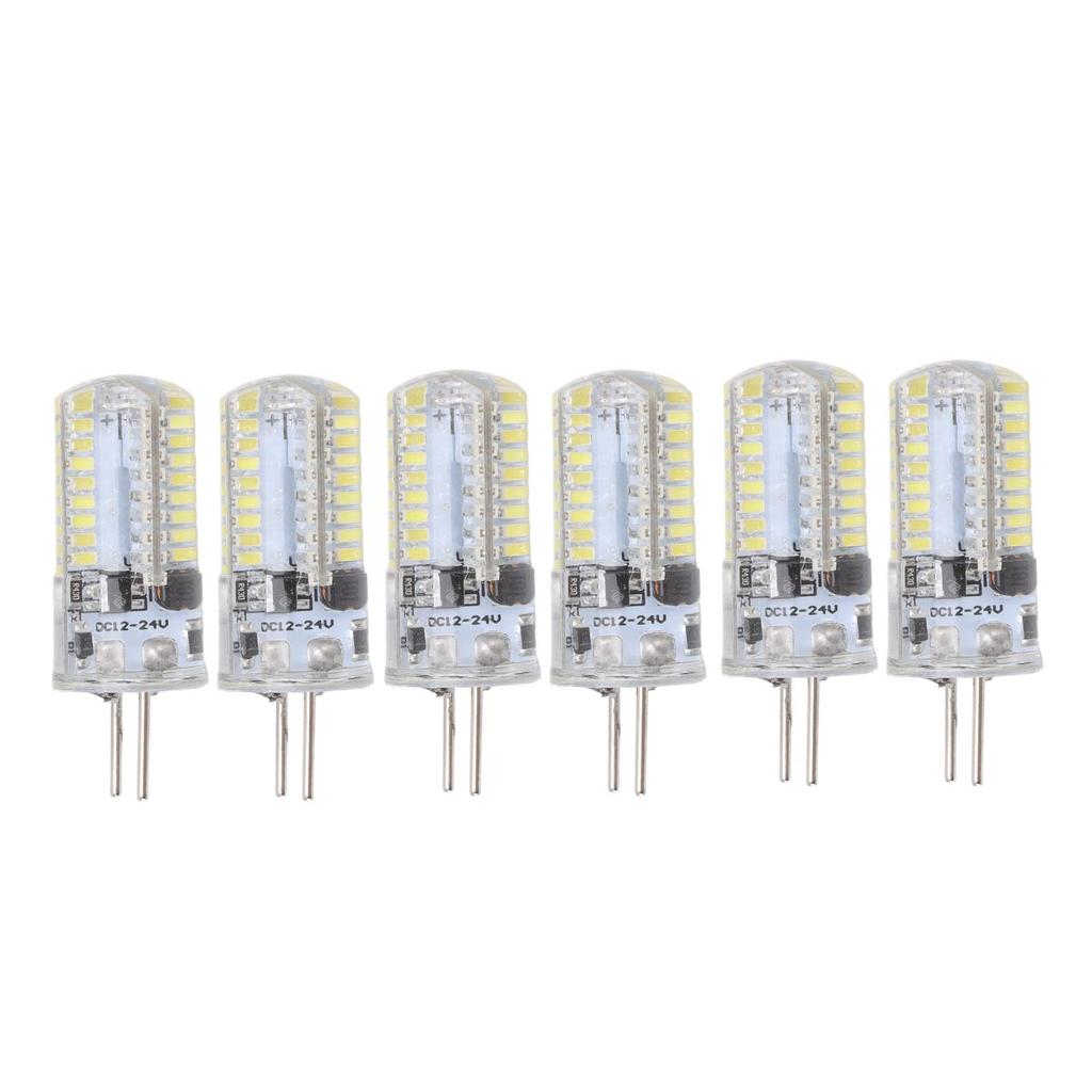 TOPINCN GY6.35 LED-Birne, LED-Kegel, 5W, 6000-6500K, 6er-Pack, AC12V, 500LM (Kaltes Weiß)