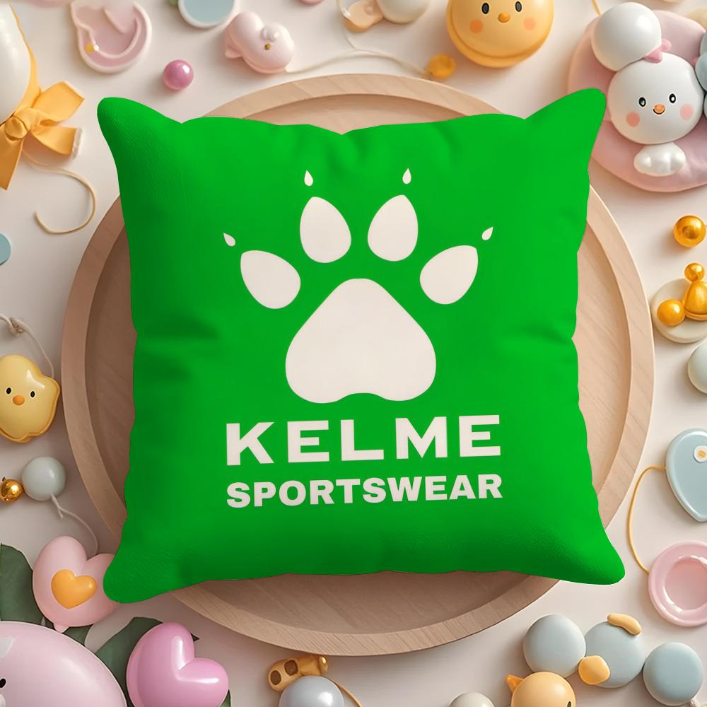 Luxury Fashion K-Kelme Cushion Cover Plush Fabric Soft Double-Sided Printed Sofa Pillow Case Colorfast Home Decor Gift