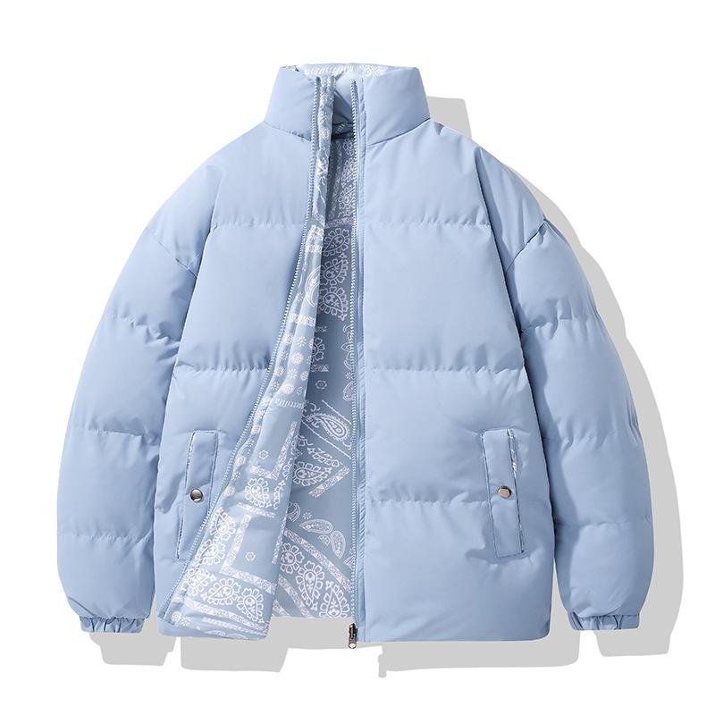 Doppelseitige Baumwolljacke Herrenjacke Winter Baumwolljacke Verdickt Übergröße Eigenständig Perlenbaumwolljacke Herrenjacke