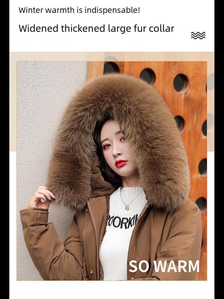 Cappotto Lungo Largo in Cotone da Donna Parker - Inverno 2023 Stile Coreano alla Moda