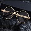 ND9 Adjustable Dimming Sun Glasses Polarized Round Sunglasses Men Women Retro Punk Fishing Eyeglasses Outdoor Shades Glasses