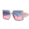 Square Sunglasses Women Black Oversized Sun Glasses Female Retro Vintage Big Frame Gradient Mirror