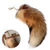 Llavero Colgante Cola de Zorro de Peluche Llavero de Cola de Animal Encanto Cadenas para Llaves de Coche Decoración de Bolso
