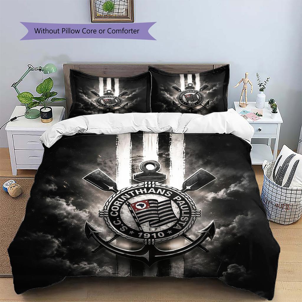 Corinthians3 Pattern Bedding Quilt Set  Home Decoration  Gift (1 * duvet cover + 2 * pillowcase  without core)
