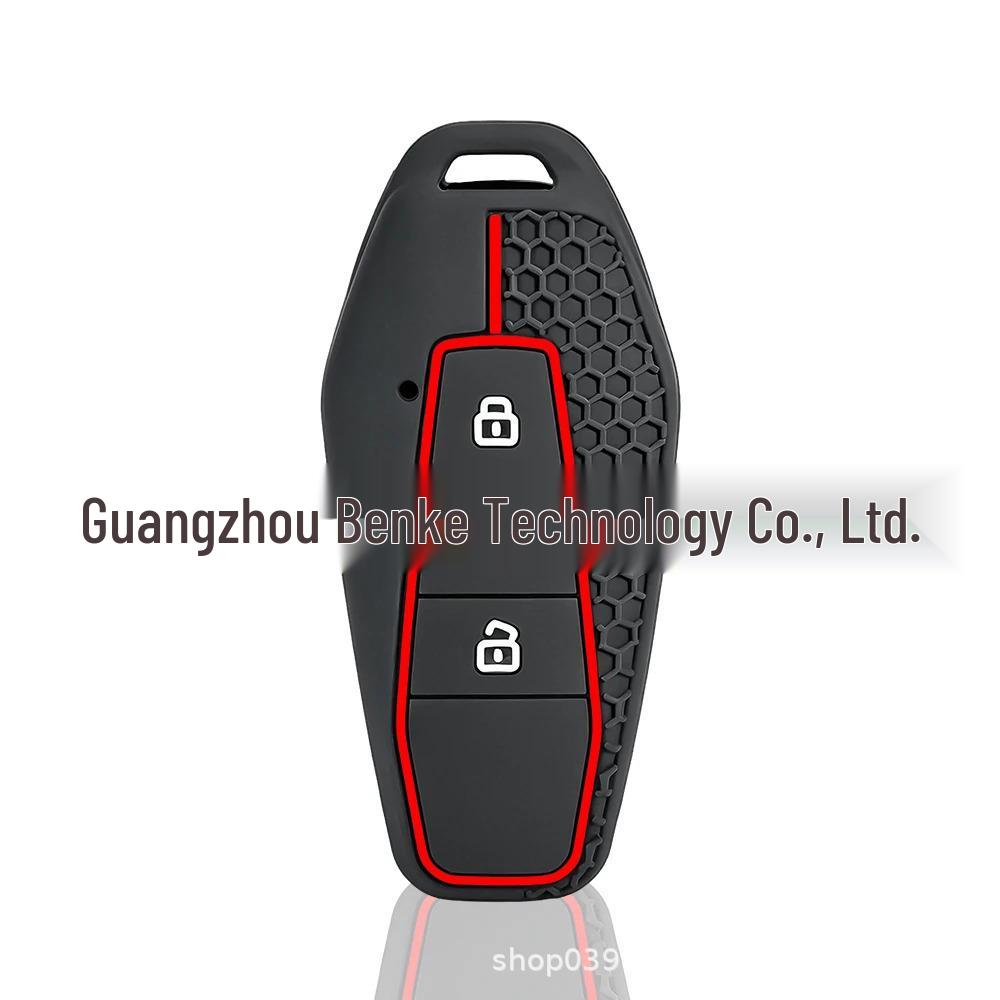 Chery ICAR03 3-Button Remote Key Silicone Cover with Honeycomb Texture