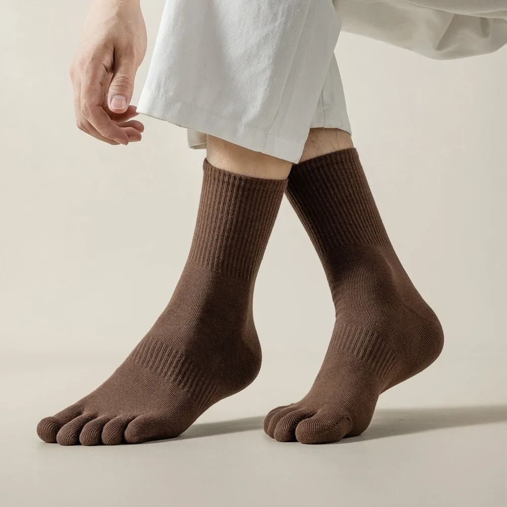 Mit Getrennten Fingern Fünf-Finger-Socken Dünn Kurzer Schaft Niedriger Schnitt Knöchel Sportsocken Schweißabsorbierend Anti-Reibung