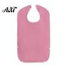 Easy Clean Eating Bibs Adult Large Bib, Solid Color Waterproof Clothing Protector, with Deep Crumb Anti-stain Nursing Home Catcher Design, Adjustable