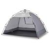 VidaXL Tente de plage 2 personnes gris libération rapide imperméable, tente, tente de jardin, abri d'extérieur, tente de 4005298