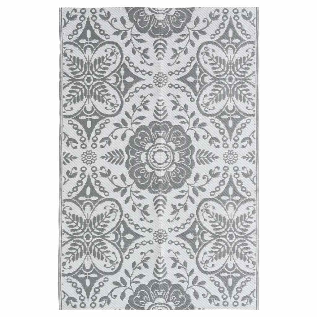 Outdoor Rug ARAKIL Light Gray 190x290 cm PP