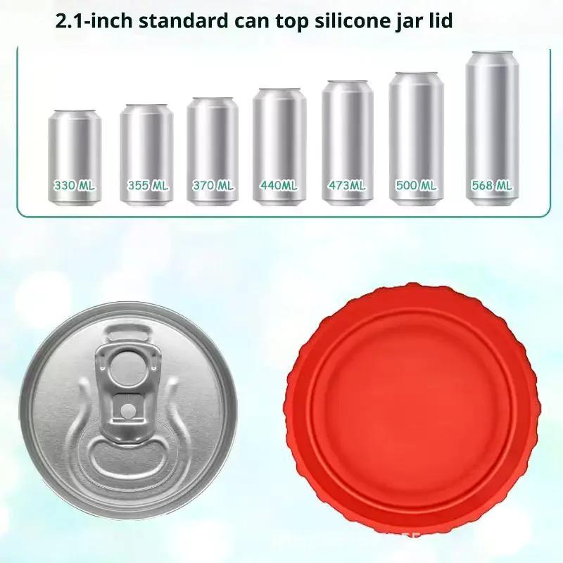 6 pièces/set Couvercle en Silicone pour Canette de Soda Bouchon Réutilisable Pour Soda Bière Boissons Jus Canettes Standard Protecto Canette de Coca