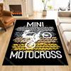 1PC Mini motocross rider jumping tire tracks Carpet for Living Room Bedroom Sofa Home Decor Rus Non-slip Floor Mat Luxury Gift