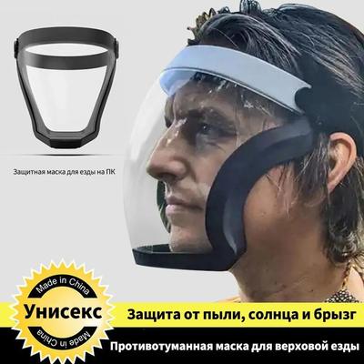 Unisex Full Face Protective Mask Fog Transparent Mask Protective Shield