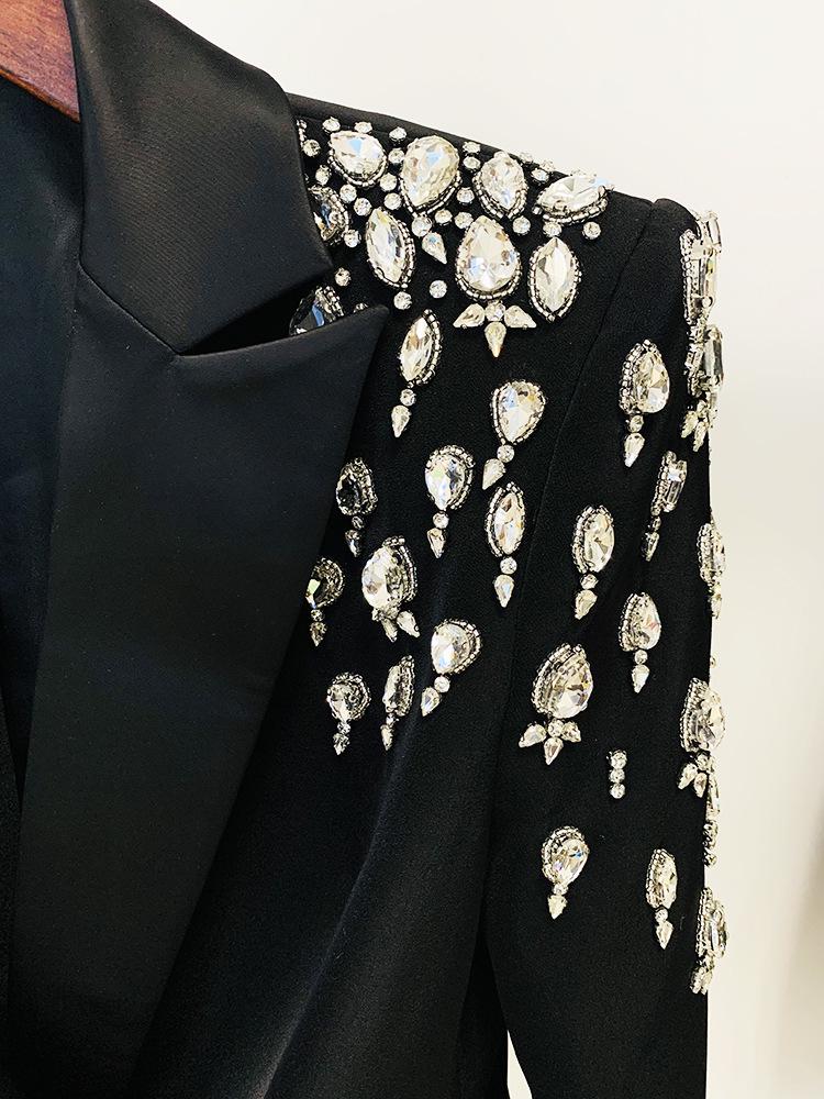 2026 High Street: Slim Fit Blazer with Beading & Rhinestones - Early Spring Collection