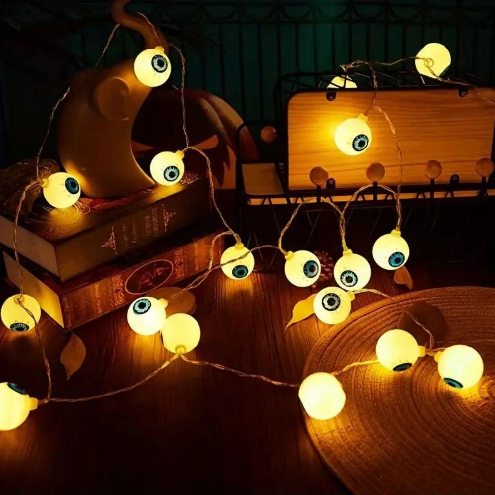 Battery/USB Powered Halloween LED String Light Creative LED Eyeball Light String Halloween Party