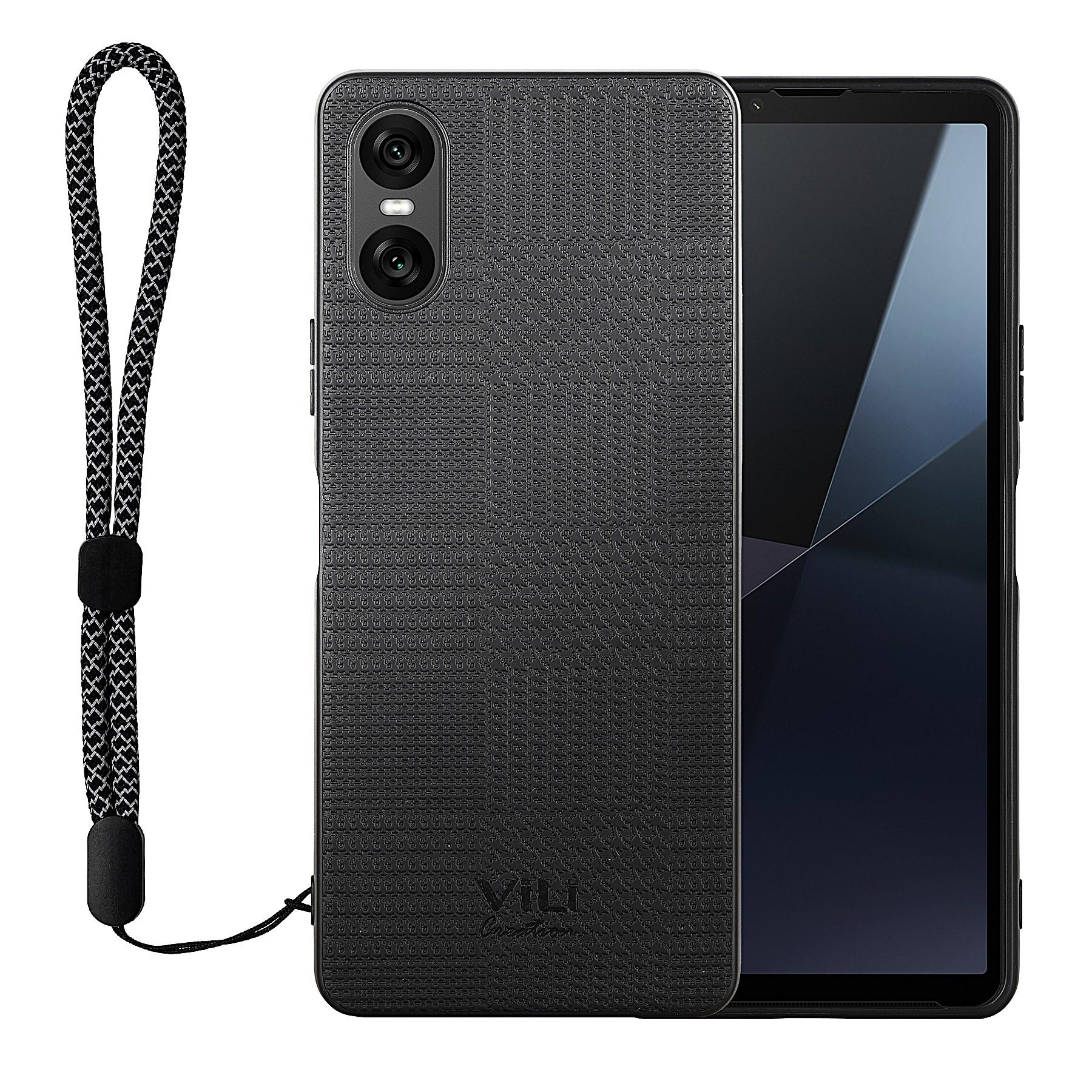 

Чехол VILI TH Series для Sony Xperia 10 VI TPU + PC + кожаная задняя крышка A