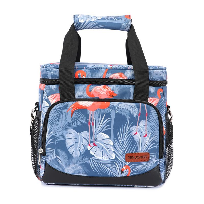 Красочная термосумка ручная EVA сумка для ланча водонепроницаемая сумка для ланча PU сумка для ланча с аккумулятором холода светло-синий