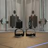 Cable Machine Handle Ergonomic Lat Pulldown Attachment Curved Gym with Rubber Grip for