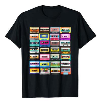 Cassette Mixtape Retro 1980s 1990s Music Vintage Graphic T-Shirt Funny 80S 90S Retro Style Costume Humorous Party Tee Y2k Top