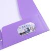 A4 Spot Stock Four-Bag Clip Folder with Transparent Insert Pocket and Double-Bag Three-Hole Design.