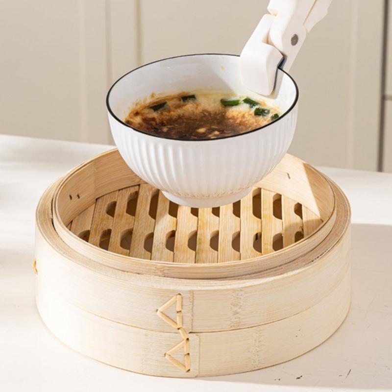 Heatproof Handle Bowl Holder Clamp Heat Resistant Plates Tongs Anti Scalding Hot Dish Gripper for Commercial Use