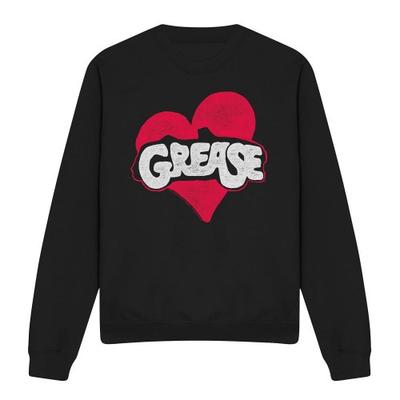 Grease Unisex Adult Heart Sweatshirt