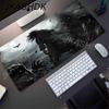 Game Mouse Pad Japanese Samurai Devil Mousepad Black Gamer Desk Mats Esports Mouse Pad Carpet Gaming Accessories Table Mat