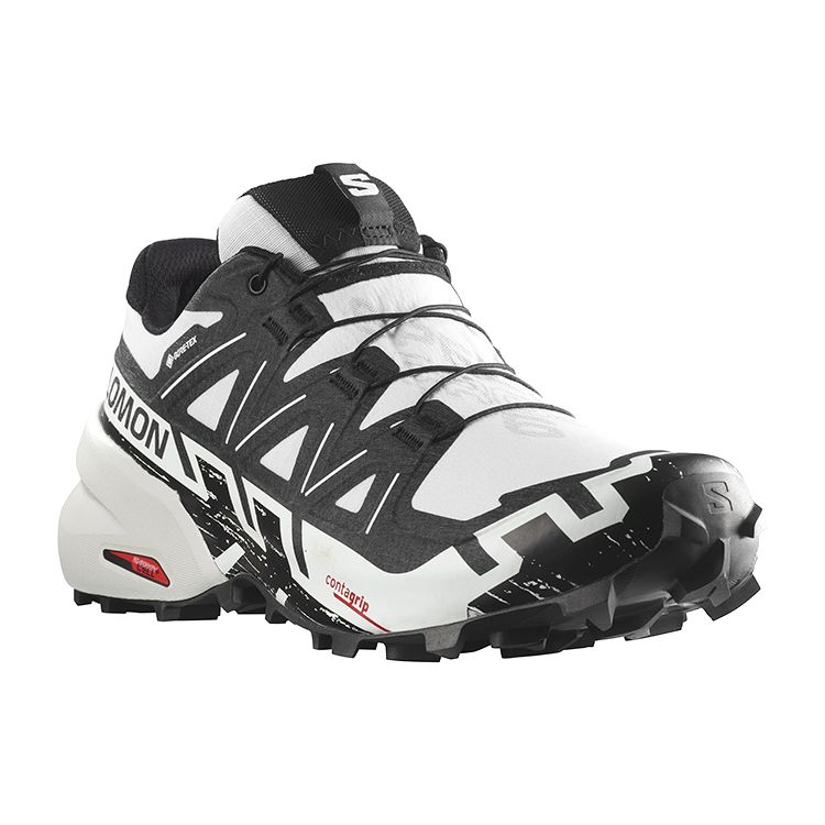 Salomon Speedcross 6 Gore-Tex Outdoor Comfort Cushioning Slip-Resistant Durable Waterproof Low-Top Hiking Shoes Men hiking shoes White Black 417389