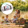 Bohemia Retro Aluminiumfolienbasis, faltbare Picknickdecke mit Aufbewahrungsseil, Verbundprozess, Camping, wasserdichte, feuchtigkeitsbeständige Matte, Outdoor-Zubehör