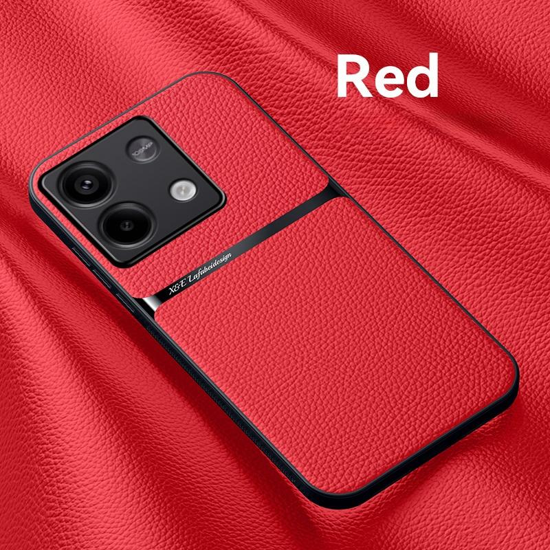 Leather Funda For Xiaomi Poco X6 5G Car Magnetic Holder Shockproof Case For Pocox6 Pocco Poxo Poko Little X6 X 6 6X 5G Cover