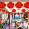 10/4pcs Red Lanterns Decoration Chinese New Year Hanging Ornaments Spring Festival Decoration Year of The Horse Accessories