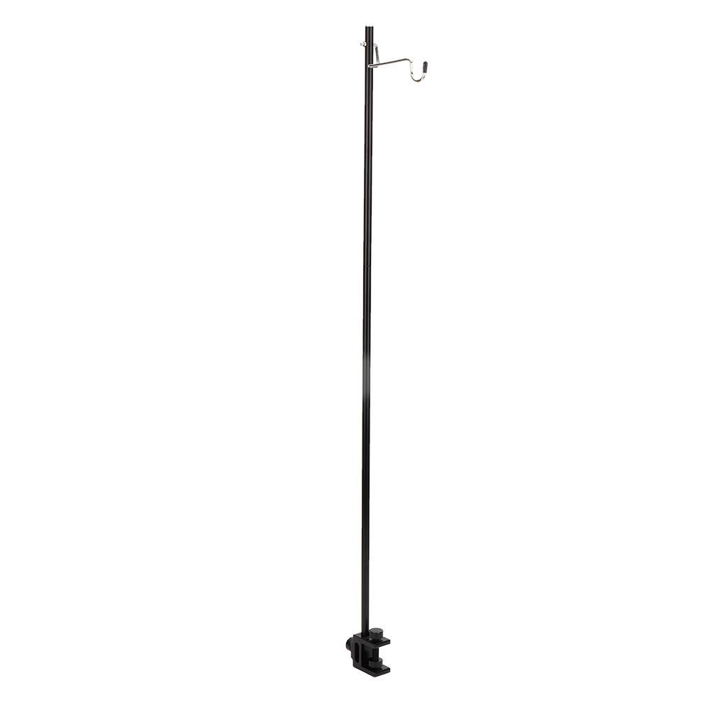 Black Portable Aluminum Alloy Folding Light Bracket Stand Outdoor Camping Table Lamp Pole