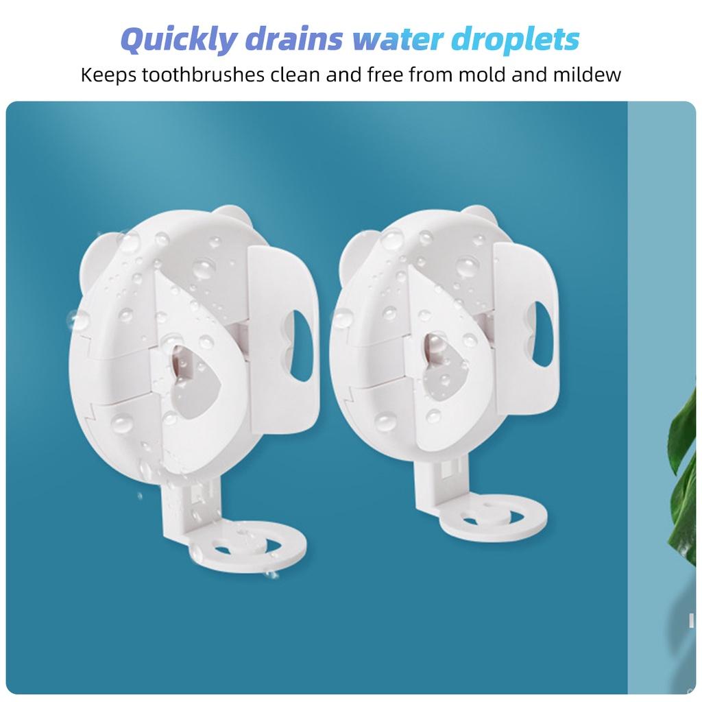 FONKEN Elektrische Zahnbürste Halter Wand-Montiert Ständer Rack Elastische Schützen Halten Trockenen Spurlose Zahnbürste Basis Bad Zubehör
