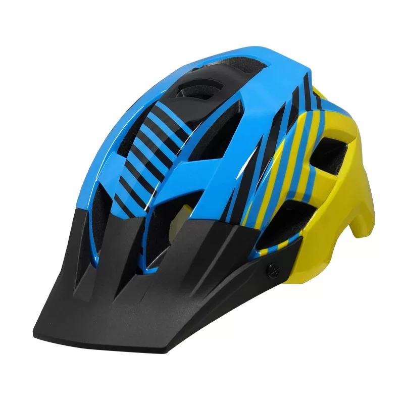 Fahrradhelm mit integriertem großem Schirm, Vollschirmschutzhelm, Unisex-Helm für Outdoor-Sportarten