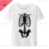 Halloween Finger Skeleton Printed  Tshirt Gothic Street Fashion Oneck Cotton Short Sleeve Tee Loose Breathable Hipster Tops