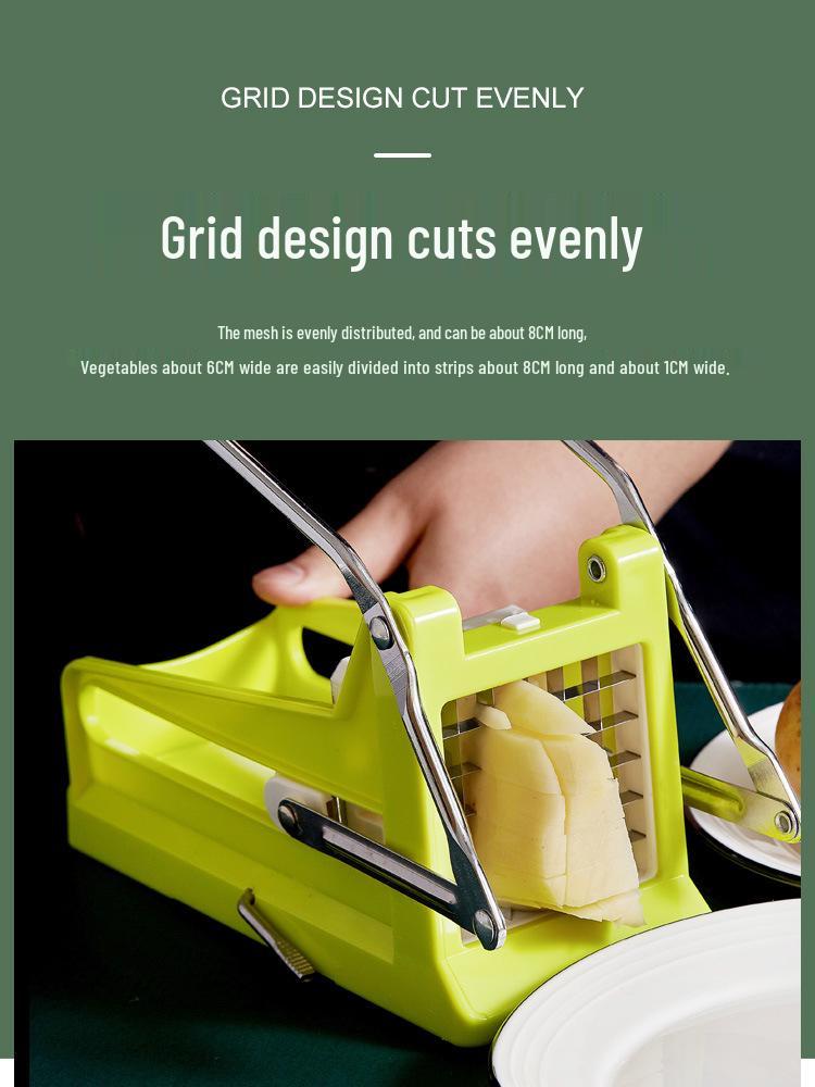 Manual Veggie Slicer: French Fry, Cucumber, Carrot, Potato, and Lettuce Cutter