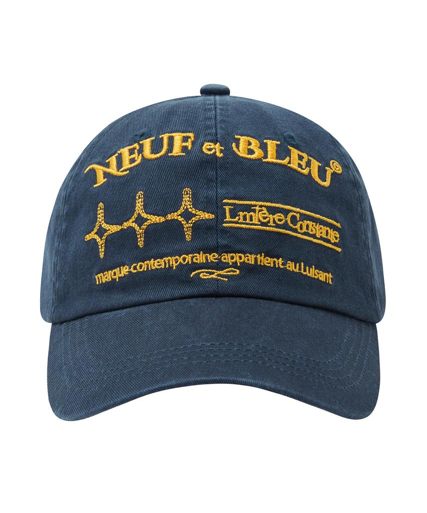 Nupeuebeullu Neb Shine One Tone Cap (Navy)
