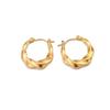 Stylish Gold Heart-Shaped Hoop Earrings for Women