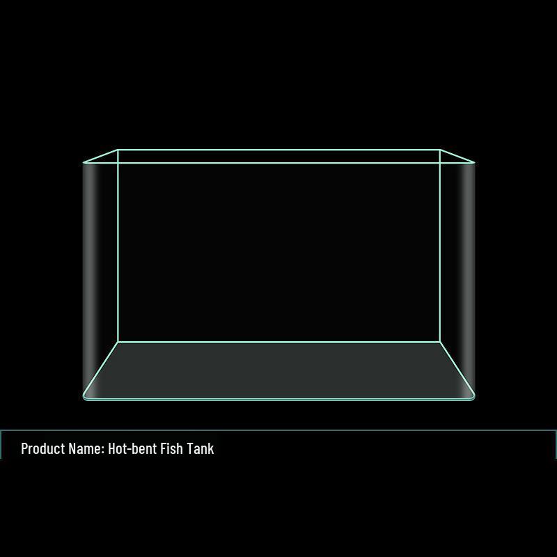 

Компактный ленивый стеклянный аквариум: Прозрачный дизайн с горячей гибкой для маленьких и средних золотых рыбок - Идеально для ландшафтного дизайна гостиной или рабочего стола 20x14x16 cm