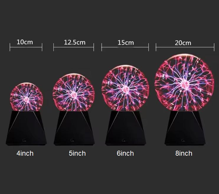 Voice Control Plasma Lamp Light 5inch Nebula Sphere Globe Novelty Gift LED Plasma Ball Light