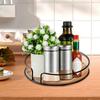 360 Degree Rotating Lazy Turntable Rack home Versatile Rotating Storage Rack Kitchen Round Wooden Seasoning Rack Turntable