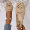 2025 New Summer Women Casual Shoes Flat Sandals Non-slip Fashion Toe-cap Sandals Soft Sole Beach Shoes Hollow Mesh Women Shoes