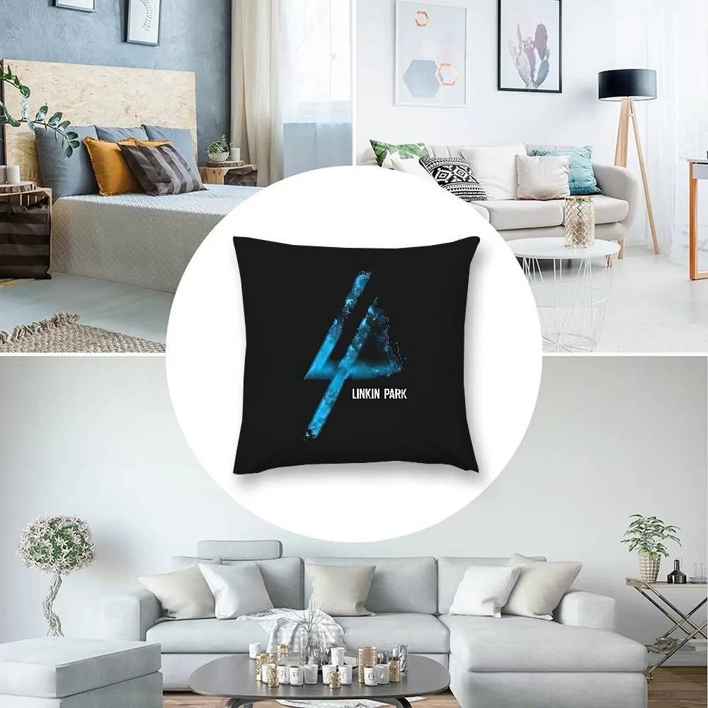 Band L-Linkin P-ParkS Kissenbezug Dekokissenbezug Nordischer Vintage-Stil Kissenbezüge Zuhause Wohnzimmer Sofa Couch Sitzdeko