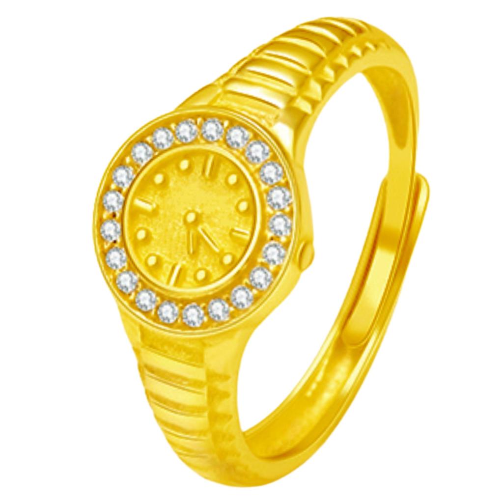 Vietnam Oro Sabbia Orologio Orologio Coppie Tendenza Anello