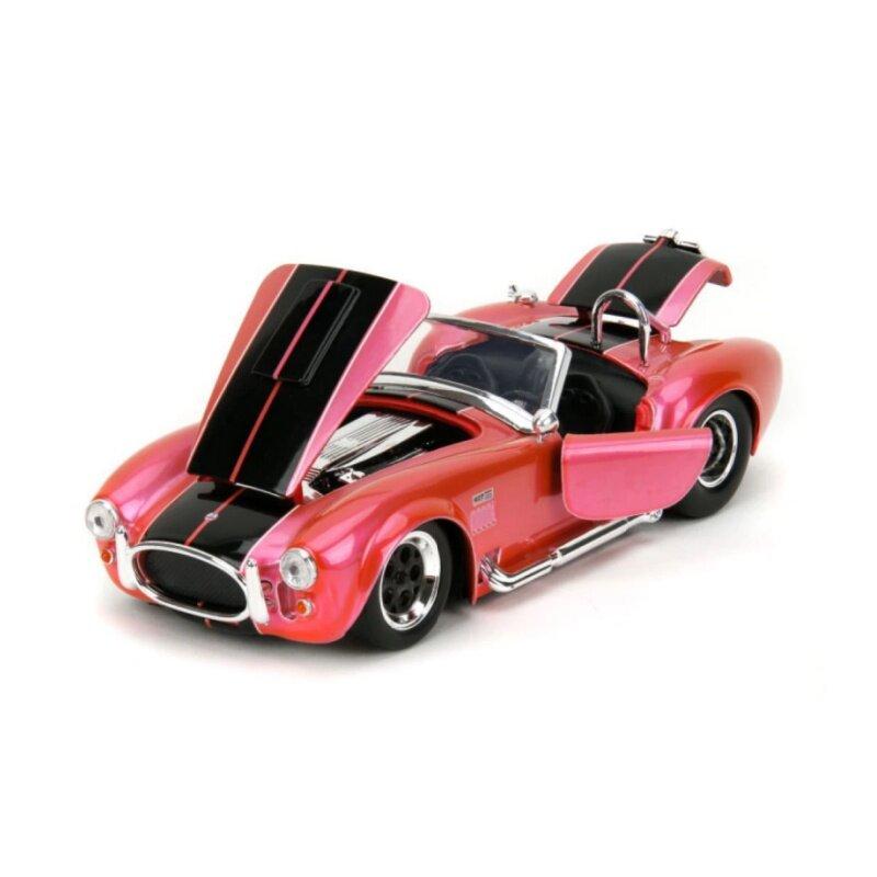 1:24 1965 Shelby Cobra 427 S/C Alloy Diecast Sports Car Model, Collectible Toy for Kids Play and Boyfriend Birthday Gift