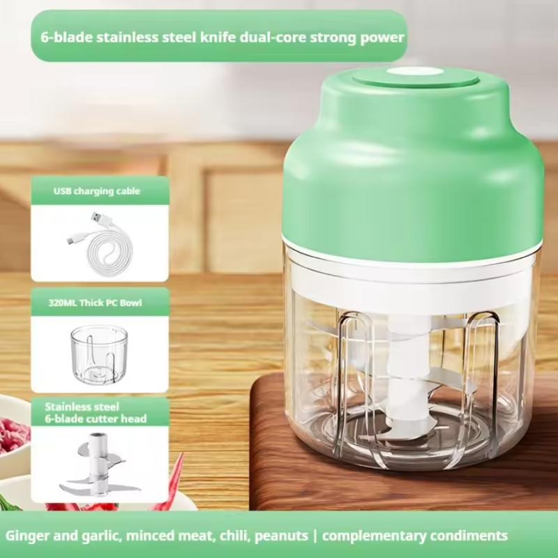 Elektrischer Knoblauchschneider GemüseSchneider Fleischwolf Küche Kinderhilfe Mixer Küchenmaschine Mini Küchenwerkzeuge 250ml/320ml