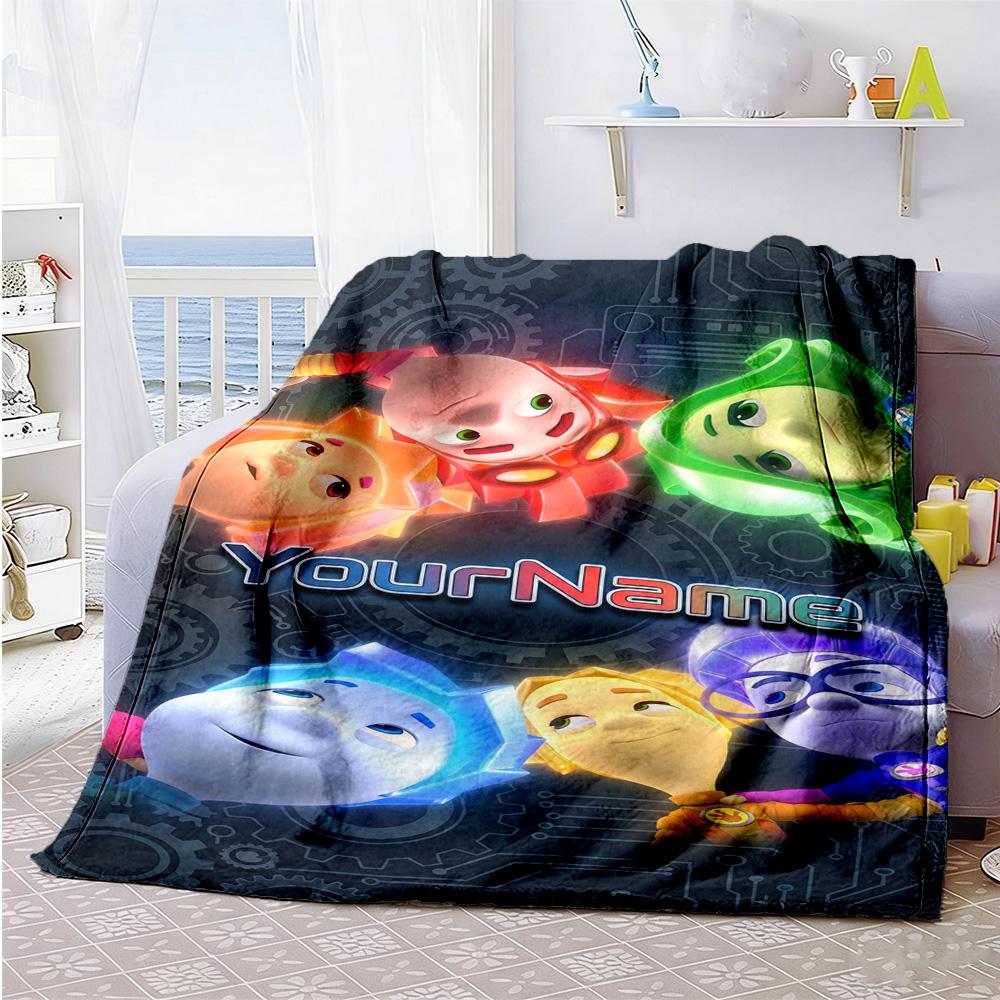 Fixies Customize Text Blanket Throw Personalized Blanket Durable Comfort Perfect for Picnics Livingroom Bedding Sofa for All Occasions
